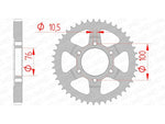 AFAM Steel Standard Achter Sprock 14902 - 530