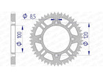 AFAM Aluminium Ultra-Light zelfreinigende achterste Spropet 15104-428