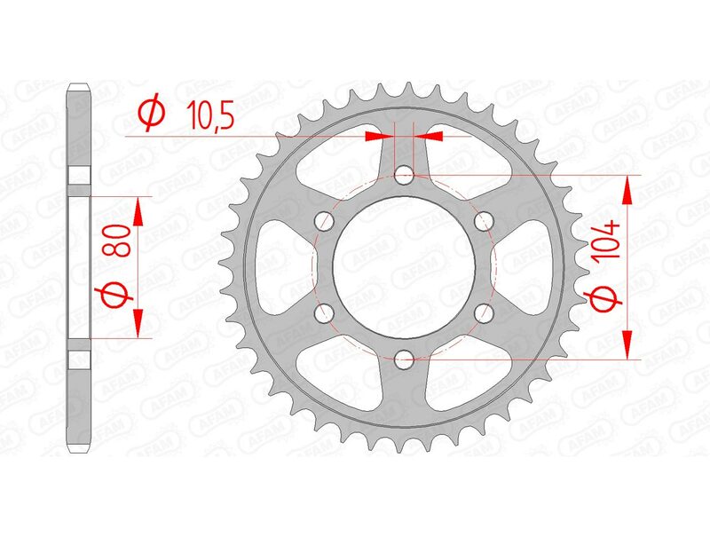 AFAM Steel Standard achter gesproken 16504 - 520