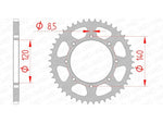 AFAM Steel Standard Achter Sprock 16600 - 520