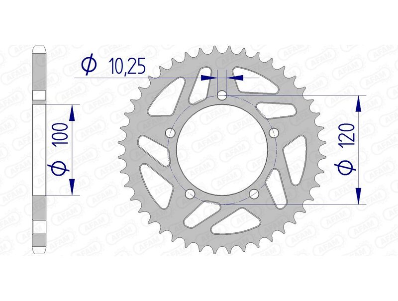 AFAM aluminium achter gesproken 36801 - 520