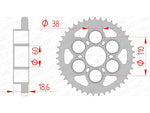 AFAM Steel Standard bakdrev 50801 - 525, kompatibelt med Ducati-modeller. Precisionsdesign med hållbar konstruktion för optimal kraftöverföring.