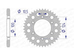 AFAM aluminium achterste tandwiel 51609 - 525