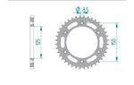 AFAM Steel Standard Achter Sprock 71304 - 520