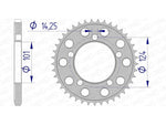 AFAM aluminium achterste tandwiel 72801 - 525