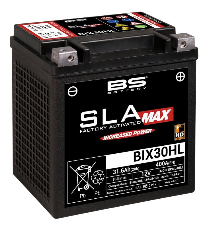 BS Battery SLA Max Battery Maintenance Free Factory Activated - BIX30HL