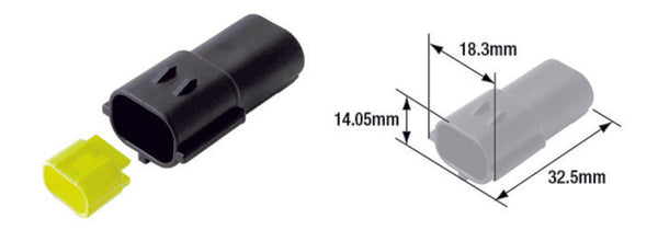 Tourmax waterdichte mannelijke connector 070 (FRA) -2-Pole-ETP-111