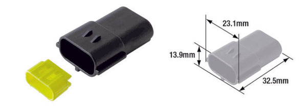 Tourmax waterdichte mannelijke connector 070 (FRA) -3-poly-ETP-113
