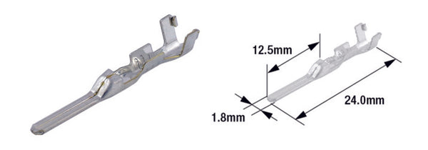 Tourmax male terminal pin type 070 (FRY)-Brass-50-Pack-ETP-72