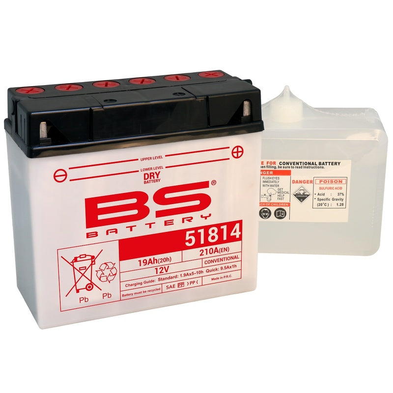 BS -batterijbatterij conventioneel met zuurpakket - 51814 (12C16a -3b)