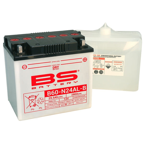 BS Battery Battery High Performance met Acid Bag-B60-N24AL-B