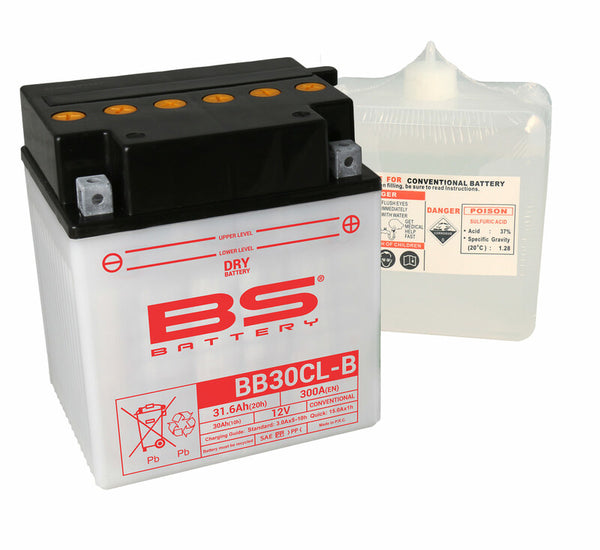 BS Battery High Performance met Acid Package - BB30CL -B