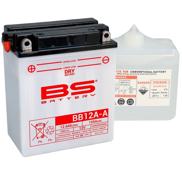 BS Battery High Performance met Acid Package - BB12a -A