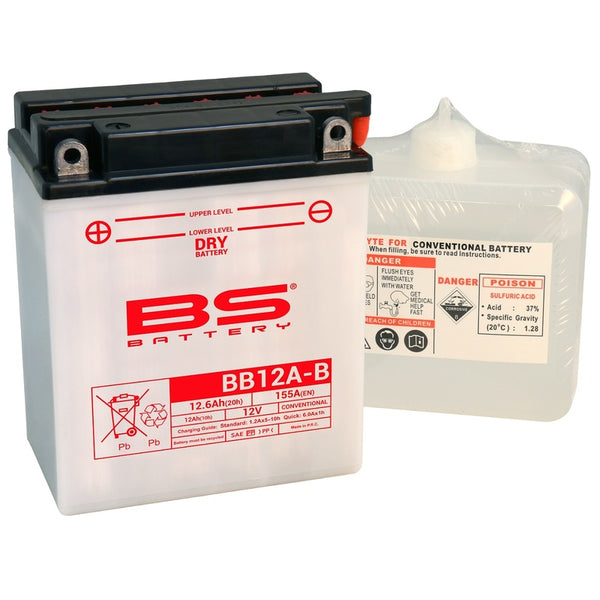 BS Battery High -presterende batterij met zuurpakket -BB12A -B