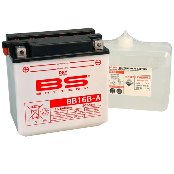 BS Battery Battery High Performance met Acid Pack - BB16B -A