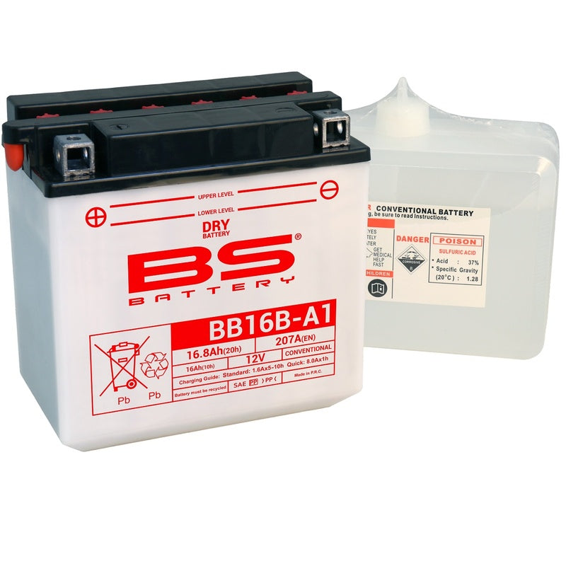 BS Battery Battery High Performance met Acid Pack - BB16B -A1