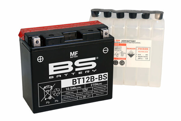 BS Battery Maintenance -Gratis batterij met zuurpakket -BT12B -B