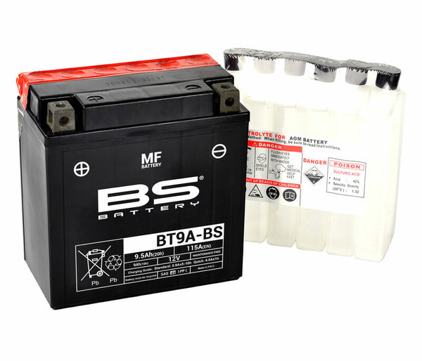BS Battery Battery Maintenance -Free met Acid Pack -Bt9a -b