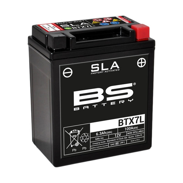 BS Battery SLA Battery Maintenance - Free Factory Activated - BTX7L
