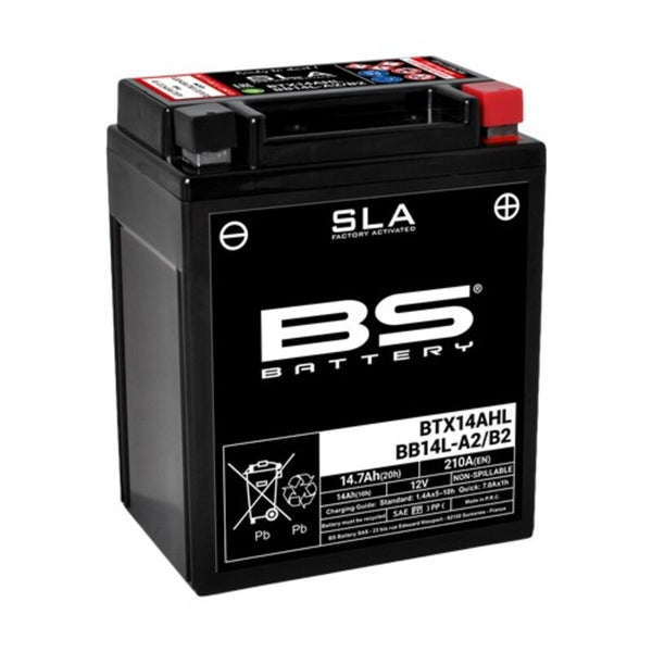 BS Battery SLA Battery Maintenance -Free Factory Activated -BTX14AHL / BB14L -A2 / B2