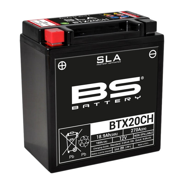 BS Battery SLA Battery Maintenance - Free Factory Activated - BTX20CH