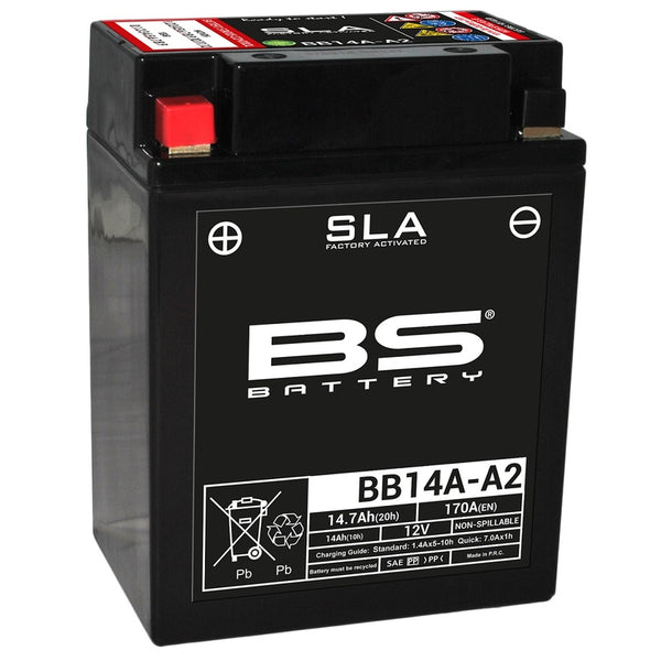 BS Battery SLA Battery Maintenance -Free Factory Activated -BB14a -A2