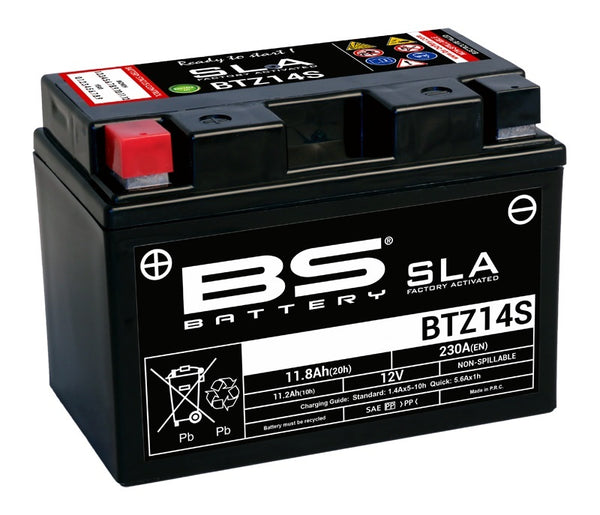 BS Battery SLA Battery Maintenance-Free Factory Activated - BTZ14S 
