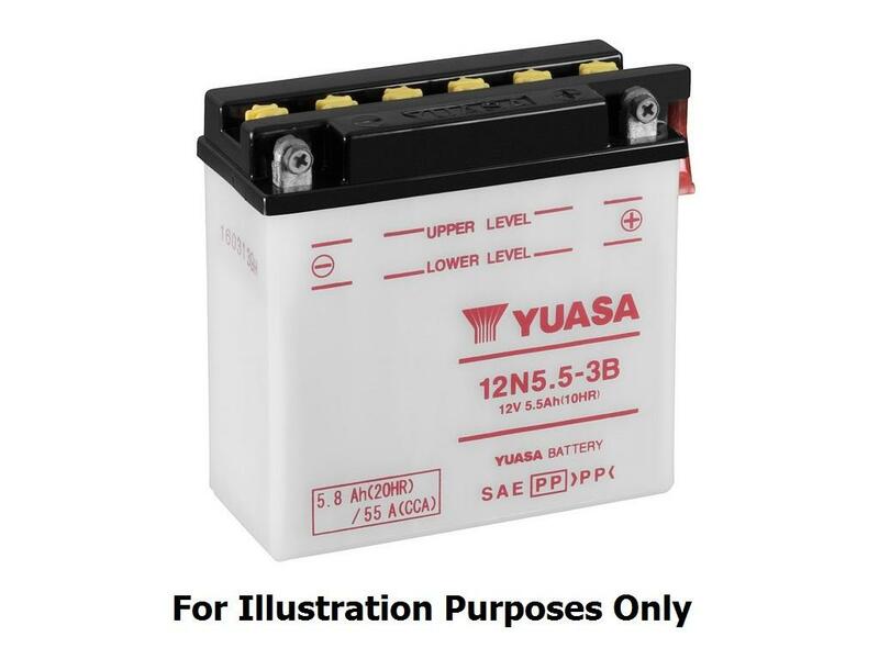 Yuasa -batterij conventioneel zonder zuurpakket - 12N24-3A