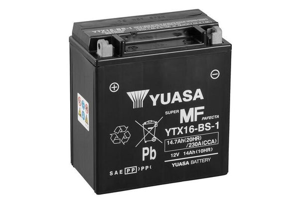Yuasa onderhoudsvrije batterij met zuurpakket-YTX16-B-1