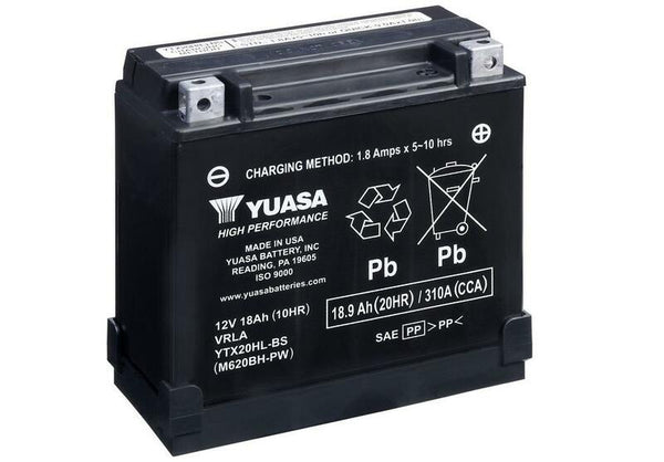 Yuasa onderhoudsvrije batterij met zuurpakket-YTX20HL-BS-PW