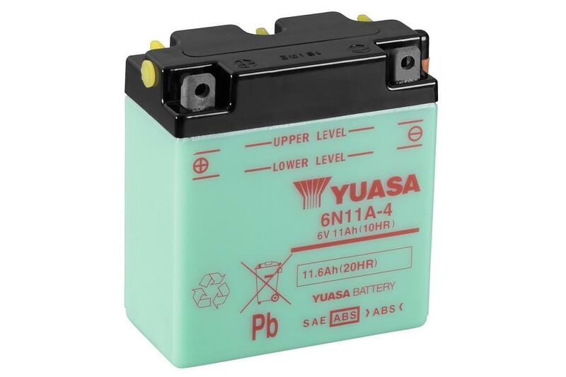 Yuasa Battery conventioneel zonder zuurpakket - 6n11a -4