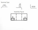 Yuasa Battery conventioneel zonder zuurpakket - 6n11a -4