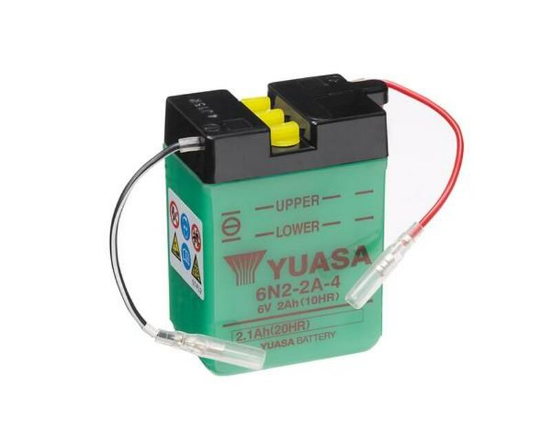 Yuasa Battery conventioneel zonder Acid Pack-6N2-2A-4