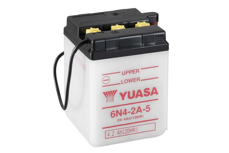 Yuasa Battery conventioneel zonder Acid Pack-6N4-2A-5