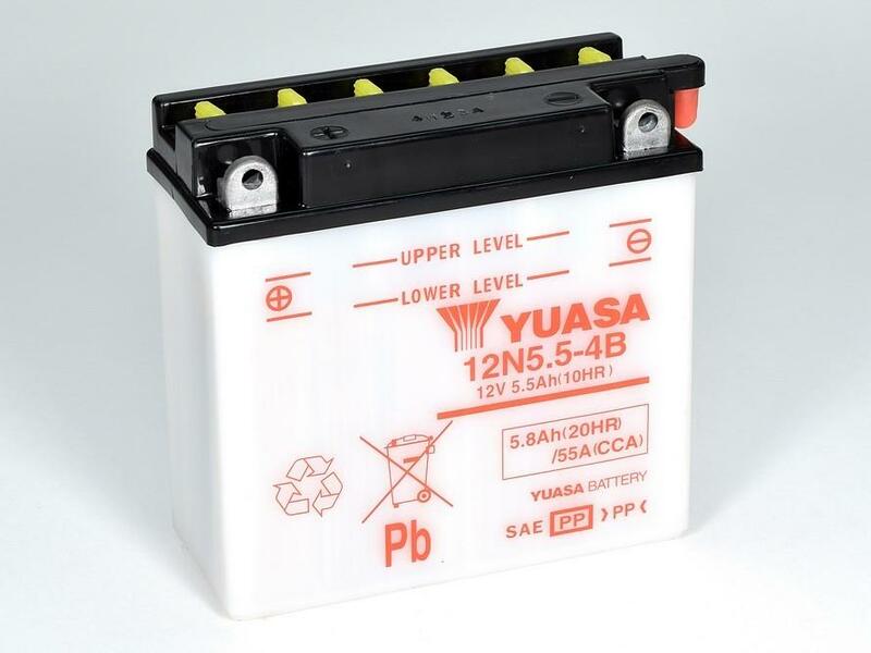 Yuasa Battery conventioneel zonder zuurpakket - 12n5.5-4b