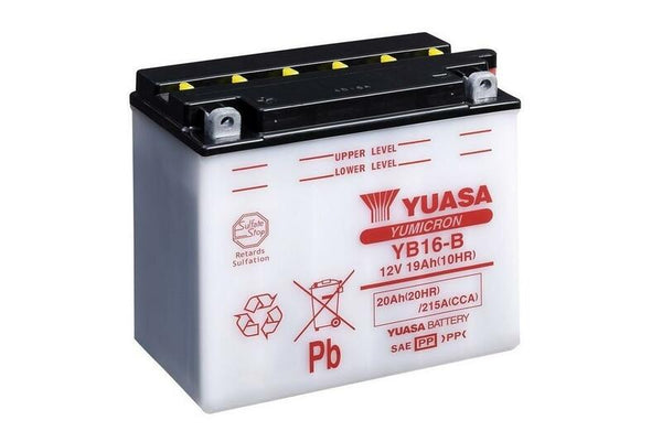 Yuasa conventionele batterij zonder zuurpakketten - YB16 -B