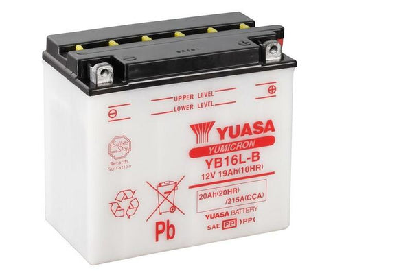 Yuasa conventionele batterij zonder zuurpakketten - YB16L -B