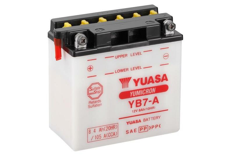 Yuasa Battery Conventional Without Acid Pack - YB7 -A