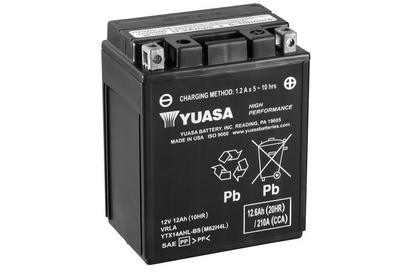 Yuasa Battery Maintenance Free met Acid Pack - YTX14AHL -B