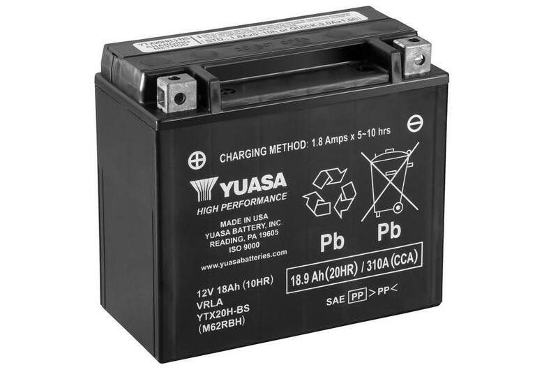 Yuasa Battery Maintenance Free met Acid Pack - YTX20H -B