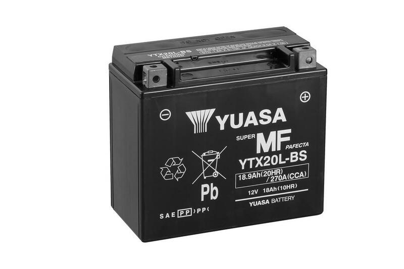 Yuasa Battery Maintenance Free With Acid Pack - YTX20L -B