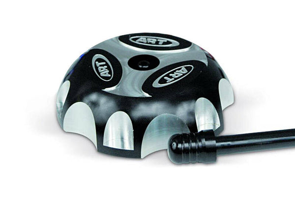 Kunstbrandstoftankkap aluminium zwart ATV AFC-407-T3-BK
