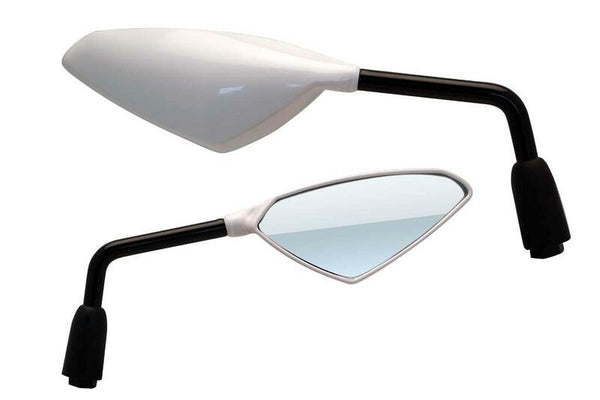 V Onderdelen Wind Mirror Universal M10/125 - Wit (paar) E778BL