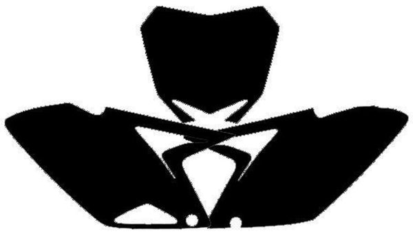 Blackbird plaatstickers zwart Suzuki RM-Z250 3318/000006