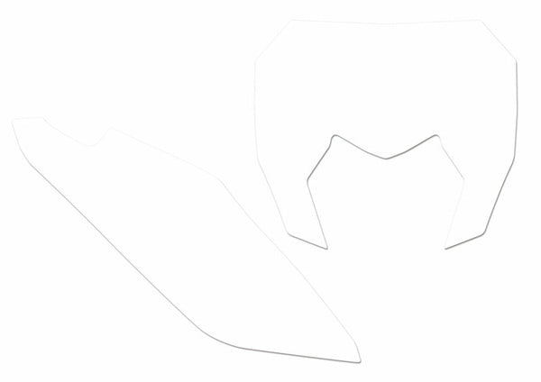 Blackbird-plaatstickers Wit Sherco SE/SE-F 3E01/000005