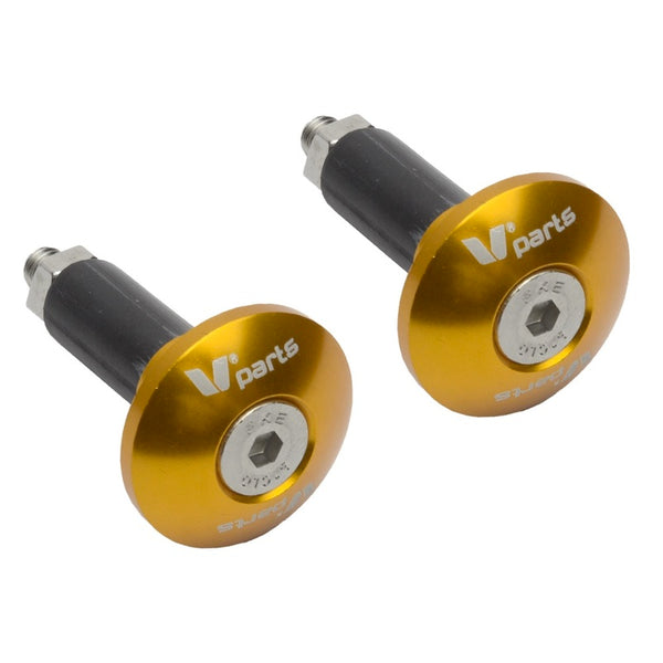 V Onderdelen Bar End Ø12-18mm goud Asot-287-VParts-Gold