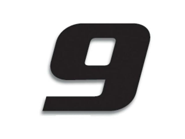 Blackbird Race Number 9 20x25cm Black 5049/20/9