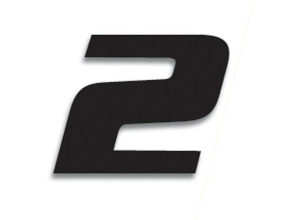 Blackbird race nummer 2 20x25cm zwart 5049/20/2