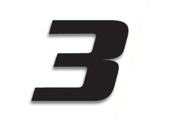 Blackbird race nummer 3 20x25cm zwart 5049/20/3