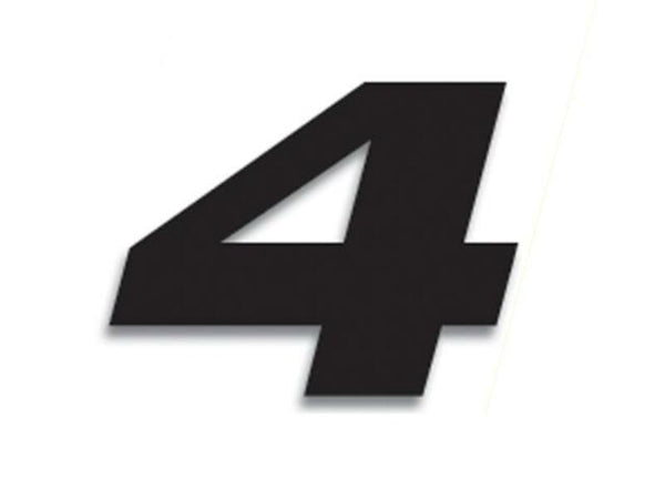 Blackbird Race Number 4 20x25cm Zwart 5049/20/4